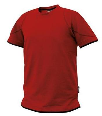 DASSY t-shirt kinetic rood/zwart s