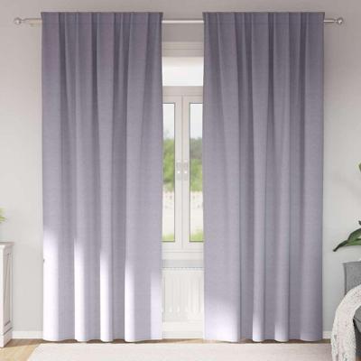 VidaXL Zwart-out gordijnen met ringen 2 pcs metaalgrijs 260 x 140 cm