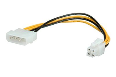 ROLINE Interne Stroomkabel, 4pol. HDD / ATX12V-P4 4-polig Power, 0,15 m