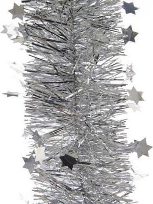 Decoris Lametta guirlande ster l270cm zilver Decoris Lametta guirlande ster l270cm zilver