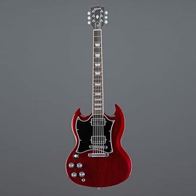 Gibson Modern Collection SG Standard LH Heritage Cherry linkshandige elektrische gitaar met softshell koffer - thumbnail