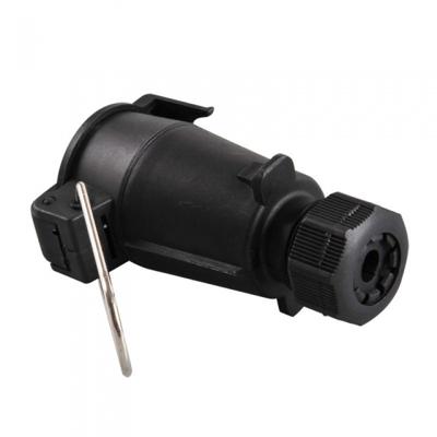 ProPlus stekkerdoos met haak PVC 7 polig zwart