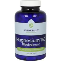 Vitakruid Magnesium 150 Bisglycinaat met 200mg L-Taurine 180 Tabletten - thumbnail