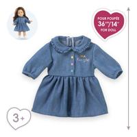Corolle spijkerjurkje voor babypop, 36cm - thumbnail
