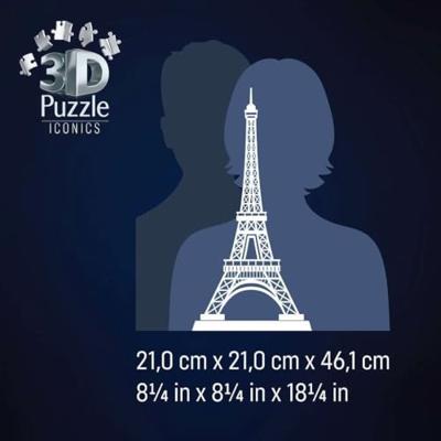 Ravensburger Iconics 3D Puzzel Eiffeltoren met Licht 216 Stukjes