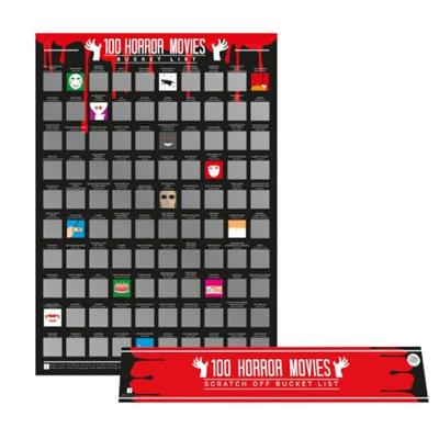 Gift Republic Kraskaart - 100 Horrorfilms
