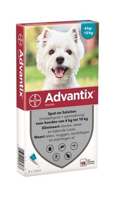 Advantix 100/500 Hond (4 tot 10kg) 6P