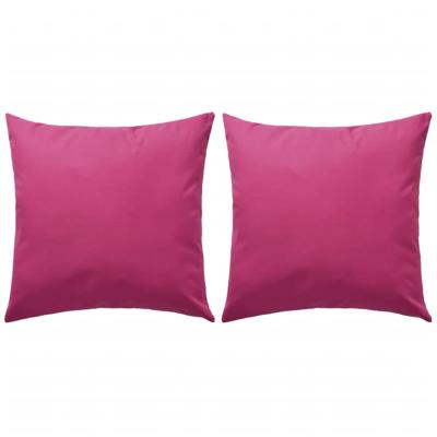 VidaXL Buitenkussens 45x45 cm roze 2 st
