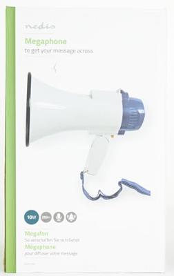 Nedis MEPH150WT megafoon 10W met opname & sirene