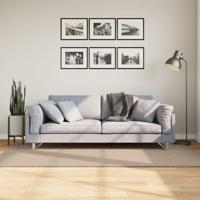 VidaXL Vloerkleed huarte laagpolig zacht wasbaar 100x200cm zandkleurig - thumbnail