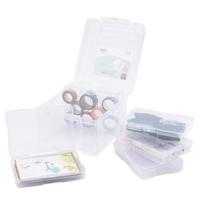 Vaessen Creative • opbergbox met 6 cassettes transparant - thumbnail