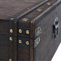 Salontafel vintage stijl 120x55x35 cm massief acaciahout - thumbnail