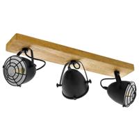 Eglo PlafondlampGatebeck hout 3-lichts - 49078 - thumbnail