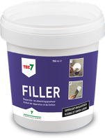 Tec7 Filler pot Alles-in-één vulmiddel en afwerkingsplamuur 750ml - 601075000 - thumbnail