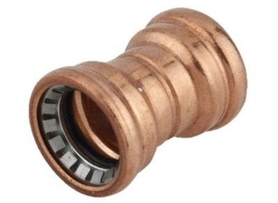 Kirchhoff Koperen dubbele sokkel, blank, 12 mm, 2 sockets, (S270) - 989472017