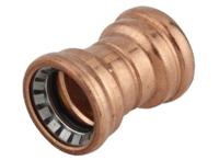 Kirchhoff Koperen dubbele sokkel, blank, 12 mm, 2 sockets, (S270) - 989472017 - thumbnail