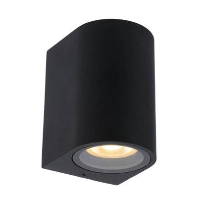 Lucide ZARO - Wandspot / Wandlamp Binnen/Buiten - 1xGU10 - IP44 - Zwart