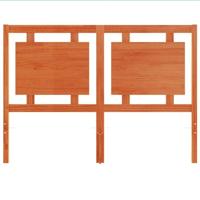 Hoofdbord 135 cm massief grenenhout wasbruin - thumbnail