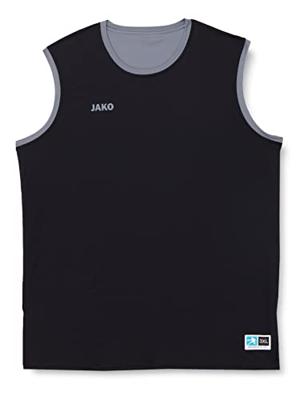 JAKO 4151 Reversible Shirt Change 2.0 - Zwart/Steengrijs - XL