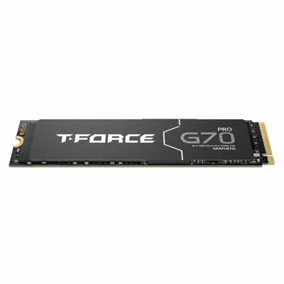 TEAMGROUP T-Force G70 PRO Grafeen Heatsink 1 TB DRAM SLC Cache 3D TLC NAND NVMe InnoGrit PCIe Gen4x4 M.2 2280 Gaming Interne SSD Werkt met PS5 Lezen/Schrijven 7400/6200 MB/s TM8FFH001T0C129
