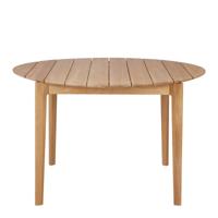 Ethnicraft Ronde Tuintafel 'Bok' Teakhout, 125cm, kleur Naturel - thumbnail