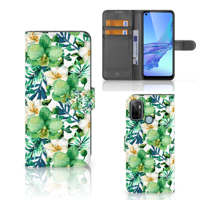 OPPO A53 | OPPO A53s Hoesje Orchidee Groen - thumbnail
