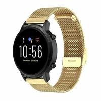 By Qubix - Compatible met Garmin Venu 3s / Vivoactive 4s / Venu 2s / Vivomove 3s / Forerunner 255s - Milanese bandje met klemsluiting - Goud - Compatible Garmin bandje - thumbnail
