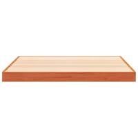 Bedframe massief grenenhout wasbruin 120x190 cm - thumbnail