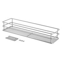 Metaltex smart kitchen schuifbaar mandje 12x42x7 cm zilver - thumbnail
