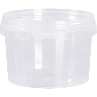 Cup | met deksel | pP | 280ml | transparant | 432 stuks - thumbnail