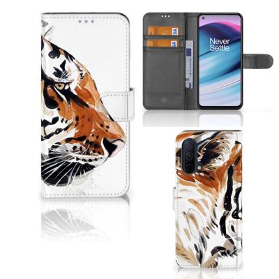Hoesje OnePlus Nord CE 5G Watercolor Tiger Hoesje OnePlus Nord CE 5G Watercolor Tiger