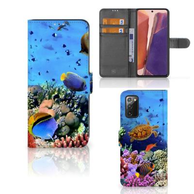 Samsung Galaxy Note 20 | Telefoonhoesje | Met pasjeshouder | Vissen