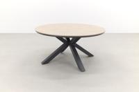 Edison Tafel Diameter 148 Carbon Black Light Teak Garden Impressions - Garden impressions - thumbnail