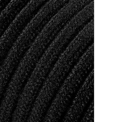 EDM Omsponnen snoer 2x0,75qmm zwart 25m