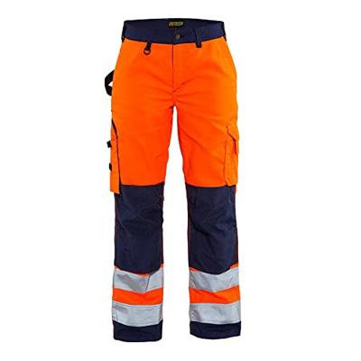 Blåkläder Dames werkbroek High-Vis zonder spijkerzakken 71551811 | High-Vis Oranje/Marineblauw | Maat 46 - 7330509502396