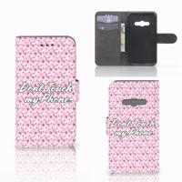 Samsung Galaxy Xcover 3 | Xcover 3 VE Portemonnee Hoesje Flowers Pink DTMP - thumbnail