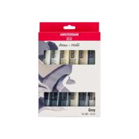 Amsterdam Set 12 x 20 ml - Grijs - thumbnail