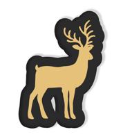 Sierkussen Rendier 40 x 40 cm - thumbnail