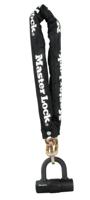 Masterlock Hardened steel chain with square links 90cm x Ø 10mm - mini U bar Mini - 8234EURDPRO - thumbnail