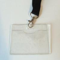 Badge met keycord 90x56 mm 25 stuks - thumbnail