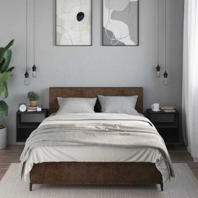 Nachtkastjes wandgemonteerd 2 st 40x31x39,5 cm zwart