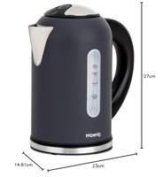 Waterkoker H.Koenig BOE52 2200 W Zwart Roestvrij staal 2200 W 1,7 L 1,7 L - thumbnail