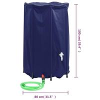 VidaXL Watertank met kraan opvouwbaar 500 l pvc - thumbnail