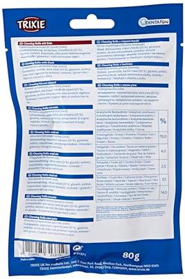 TRIXIE Chewing Rolls- Hondensnack - 80g