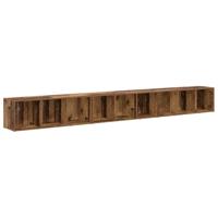 TV-kast 3 pcs Oud hout 37 x 35 x 107,5 cm Gelamineerd hout - thumbnail