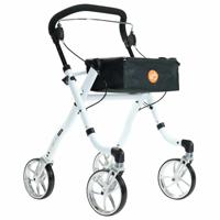 Excel Rollator Virage (6,8 kg) | Binnen rollator | Met duwbeugel | Dienblad | Kleur: Wit | 24510300 - thumbnail