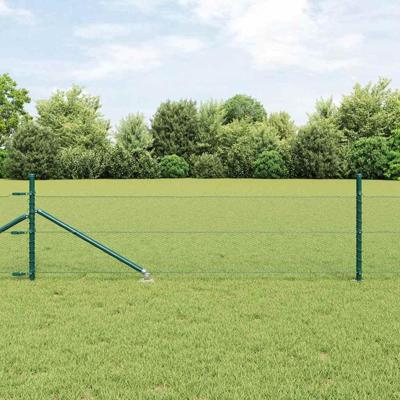 VidaXL Afrasteringspaal groen 10 x 0,5 m (13 mm gaas) staal en pvc