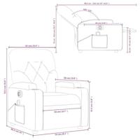 Massagestoel elektrisch verstelbaar stof zwart - thumbnail