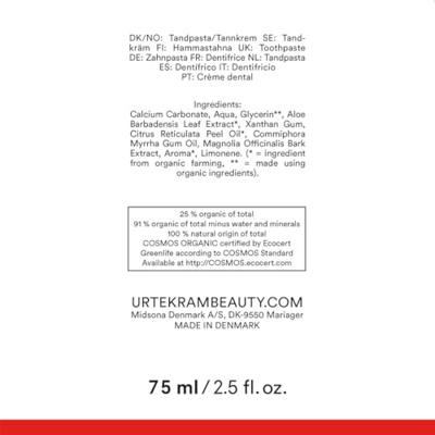Urtekram Tandpasta Aloe Vera - thumbnail