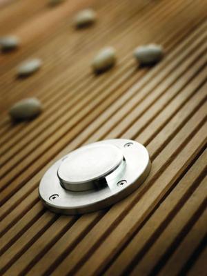 Grondspot zilver &apos;&apos;Tilos Effect 1-kit&apos; Nordlux LED GU10 1,8 W roestvrij staal glas IP67